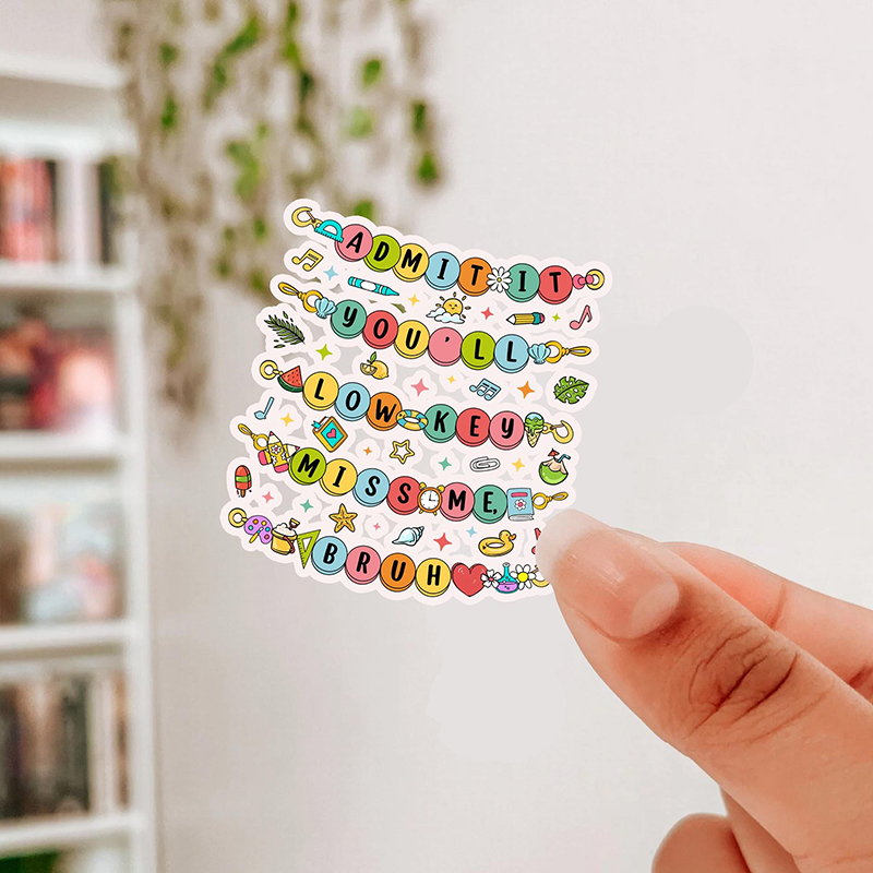 Admit It You'll Low Key Miss Me Bruh Teacher Stickers