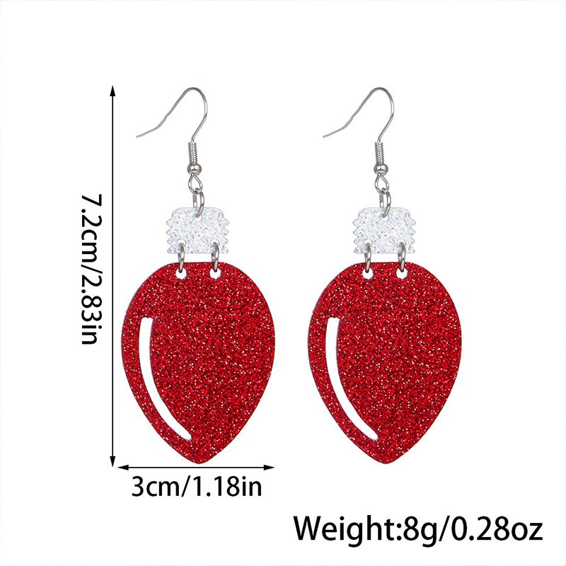 Christmas Light Teacher Acrylic Earrings