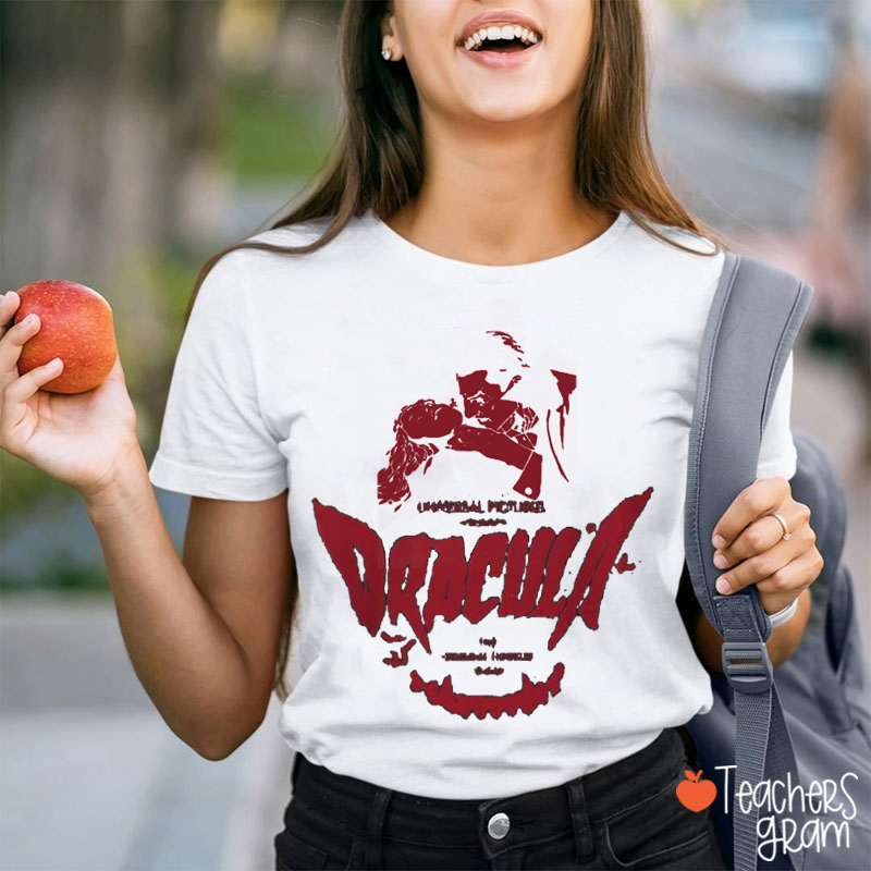 Halloween Dracula Teacher T-Shirt
