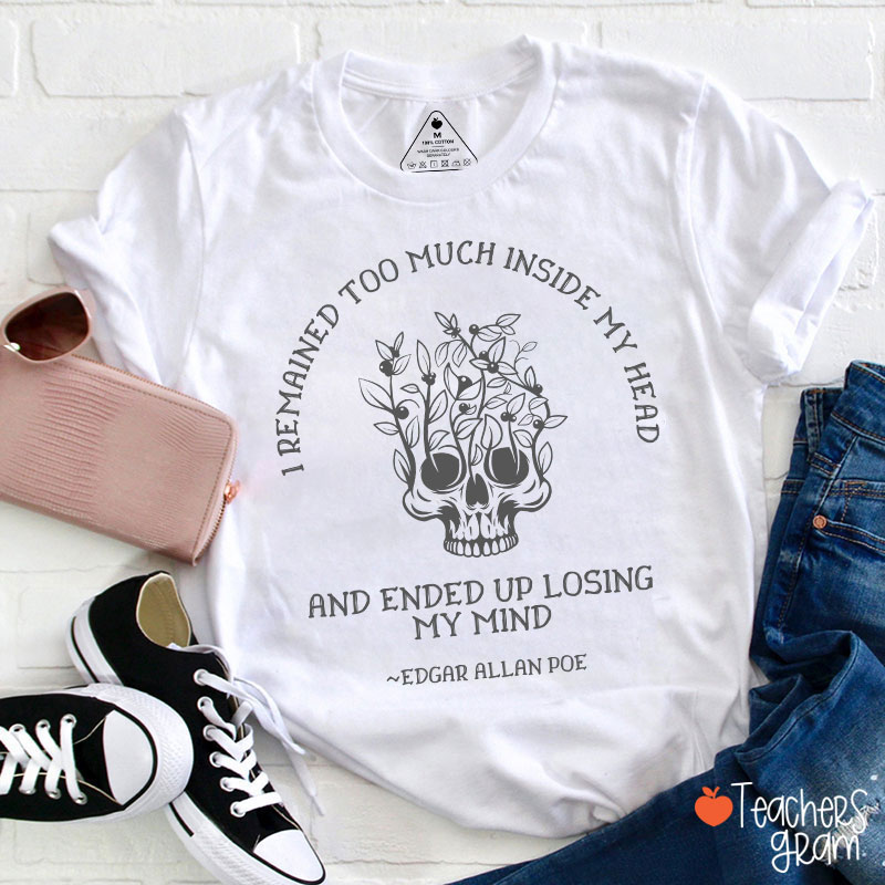 Edgar Allen Poe Dark Academia Teacher T-Shirt