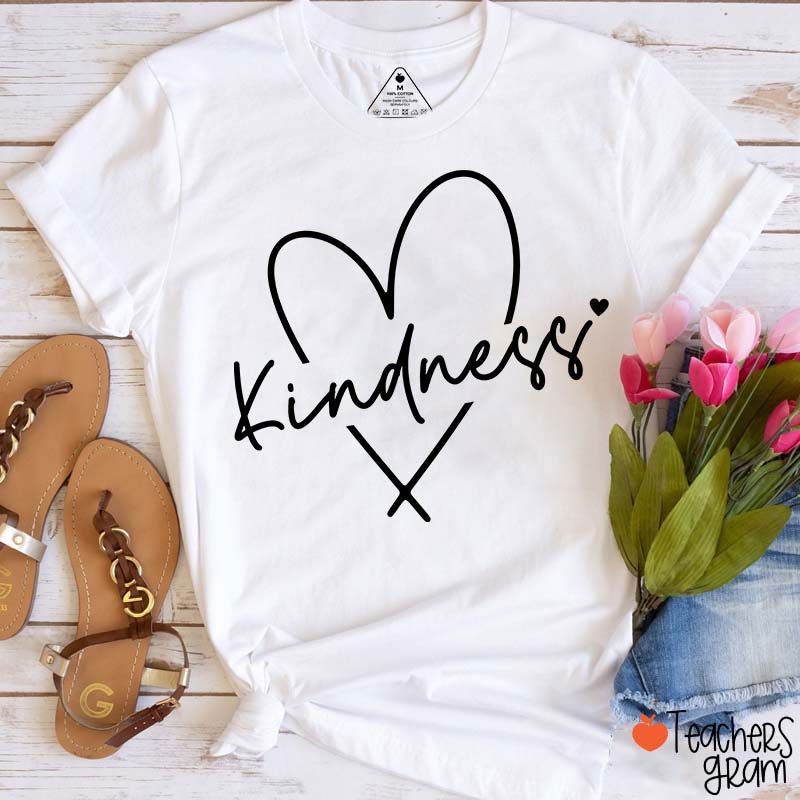 Kindness Valentine's Day Teacher T-Shirt