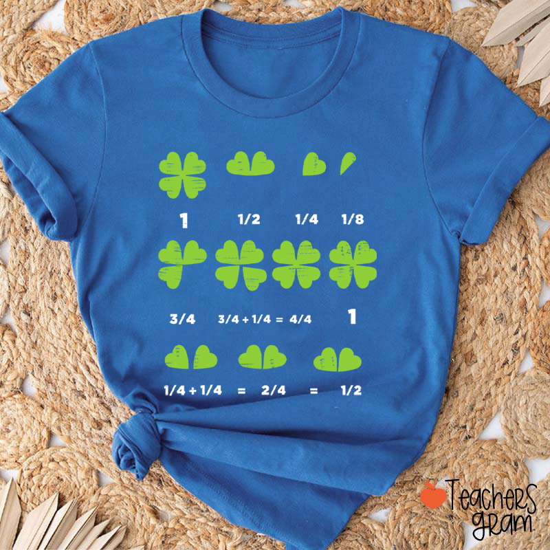 St Patricks Day Math Shamrock Teacher T-Shirt