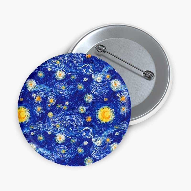 Night Of Stars And Moon Teacher Pinback Button