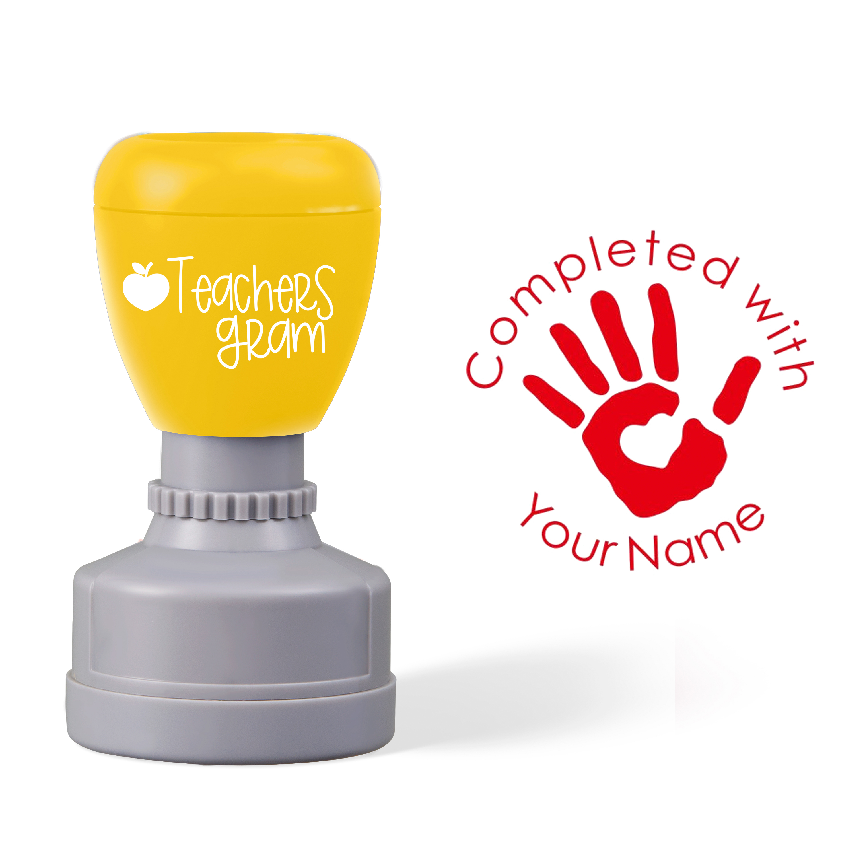 Personalized Name Completed With Teacher Stamp