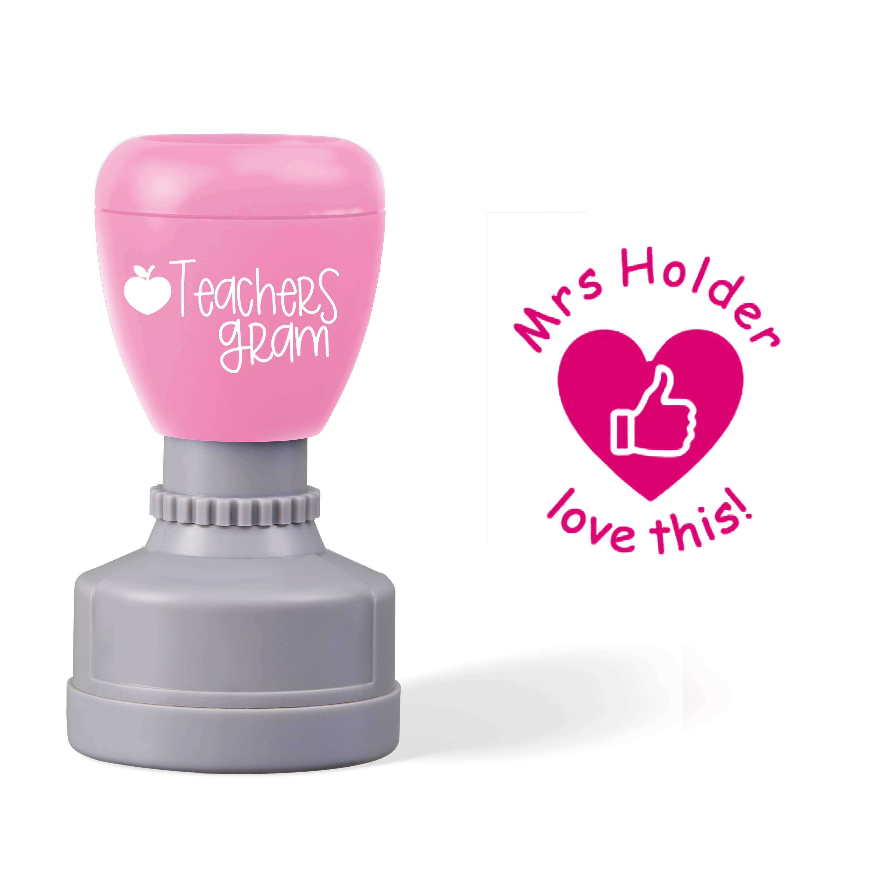 Personalized Name Love This Teacher Stamp