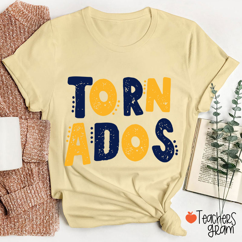 Personalized Mascot Cute Dot School Spirit Teacher T-Shirt