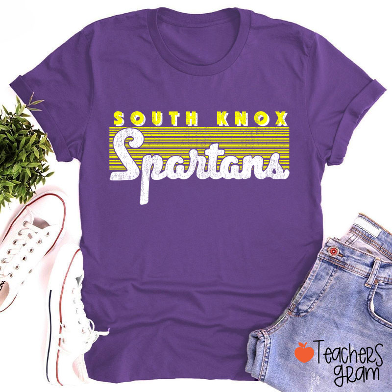 Personalized Mascot Vintage School Pride Teacher T-Shirt