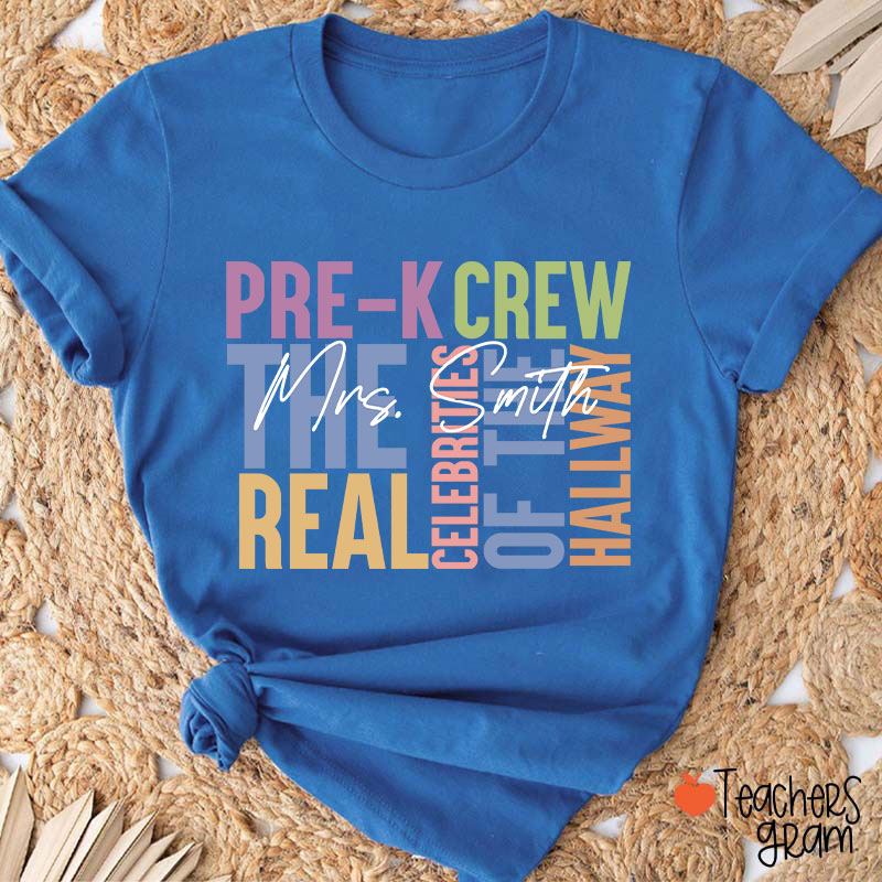 Personalized Grade Name Words Teacher T-Shirt