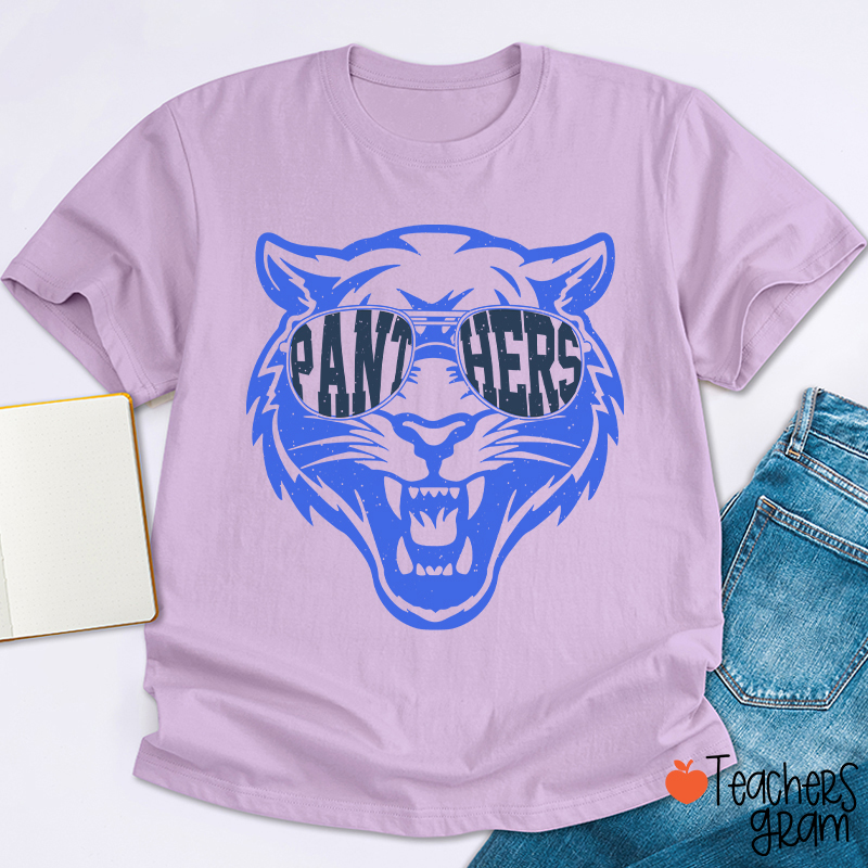 Personalized Glasses Mascot School Spirit Teacher T-Shirt