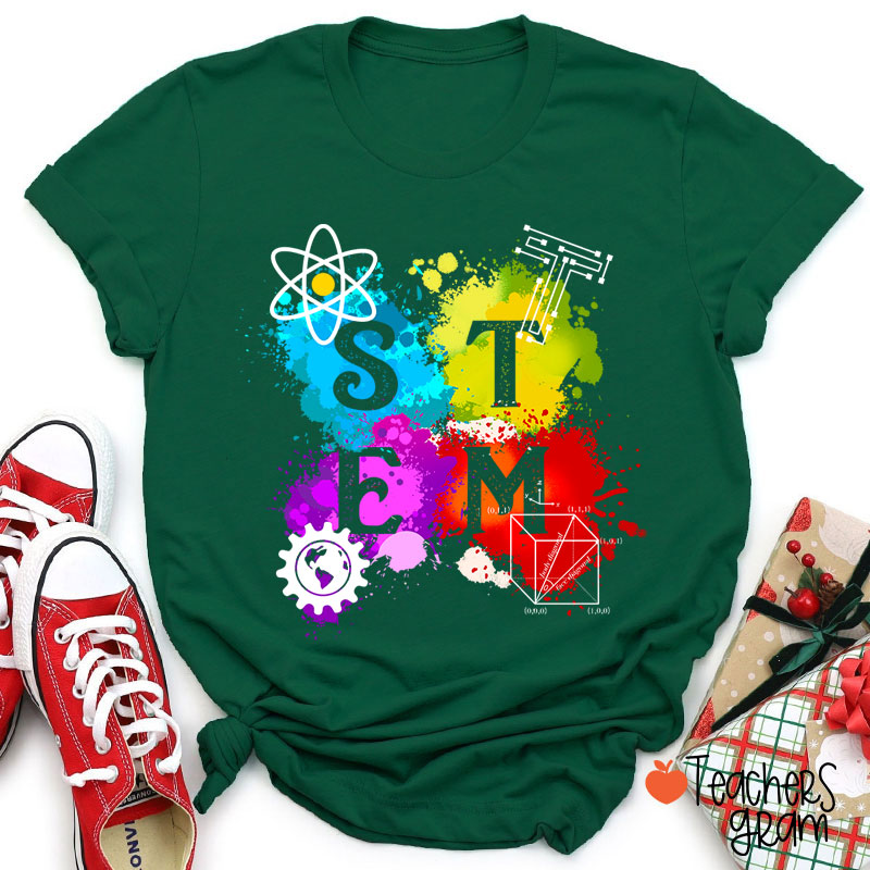 STEM Science Technology Engineering And Mathematics Teacher T-Shirt