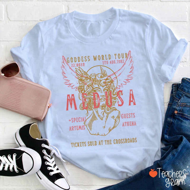 Medusa Goddess World Tour Teacher T-Shirt