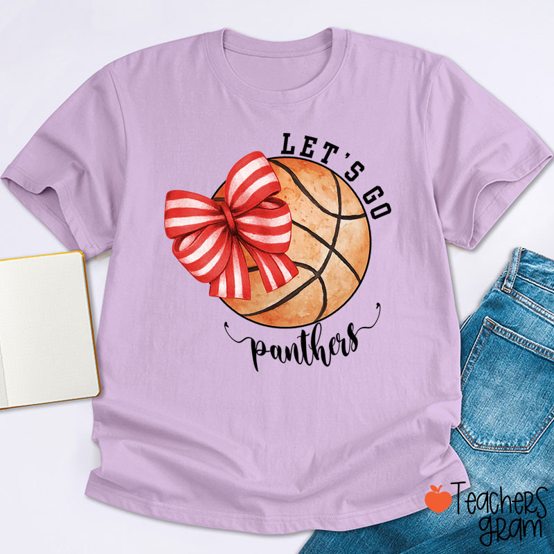 Personalized Sports And Mascot Let's Go Teacher T-Shirt
