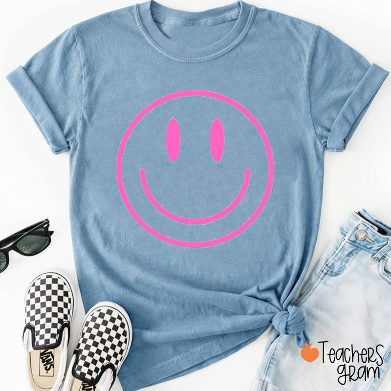 Personalized Comfort Colors Fun Face Teacher T-Shirt