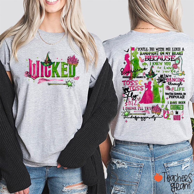 Vintage Wicked Movie Teacher Two Sided T-Shirt