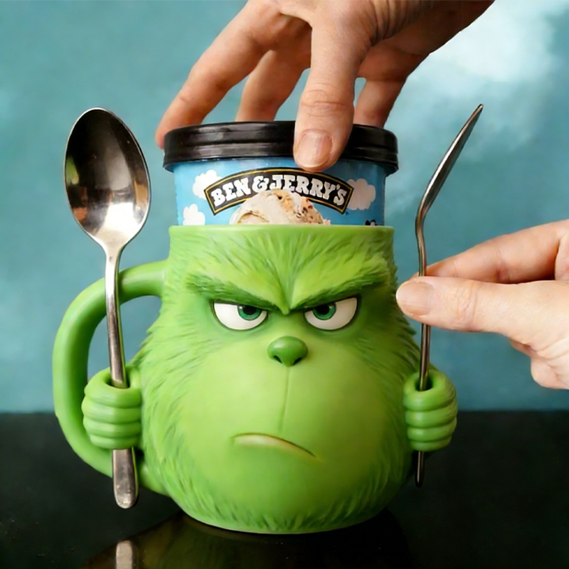 Green Monster Teacher Ice Cream Pint Holder