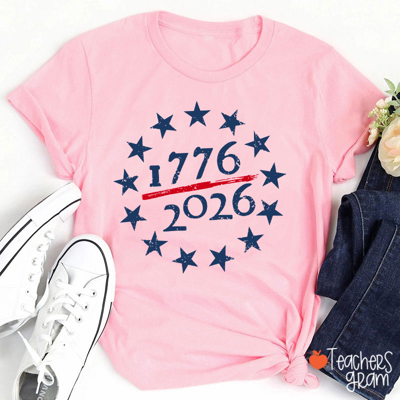 USA 250th Anniversary Teacher T-Shirt