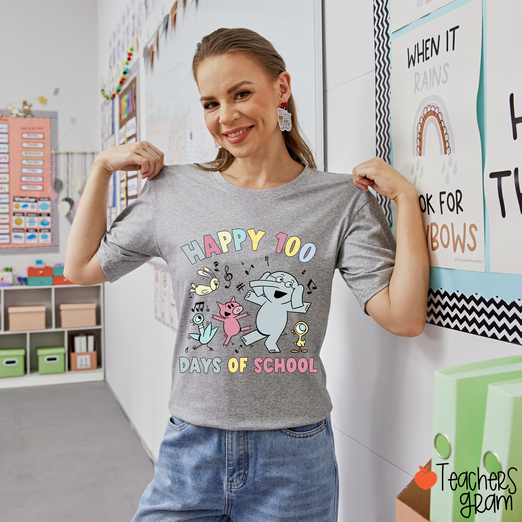 Happy 100 Days Of School Teacher T-Shirt