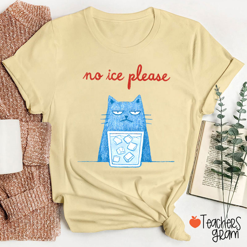 No Ice Please Teacher T-Shirt
