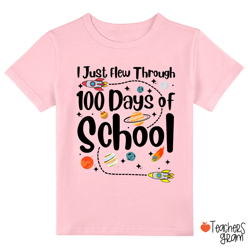 I Just Flew Through 100 Days Of School Kids T-Shirt