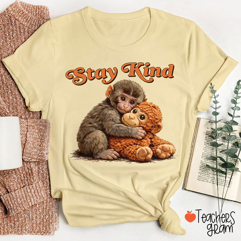Stay Kind Punch Teacher T-Shirt