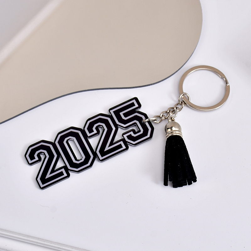 Tassel Acrylic Teacher Keychain