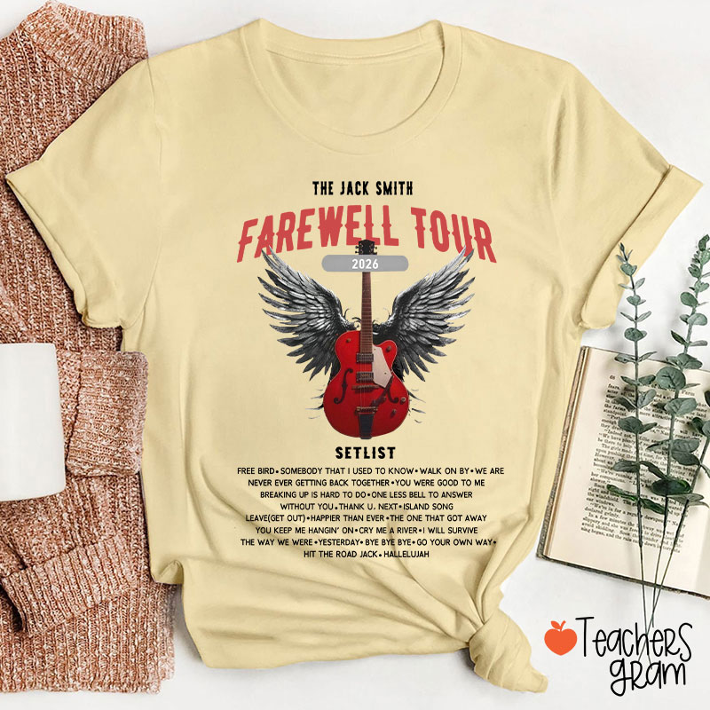 Personalized Retirement Funny Music-themed Teacher T-Shirt