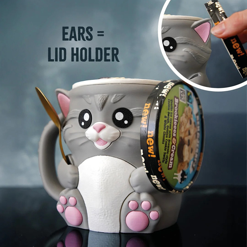 Cute Animal Ice Cream Pint Holder