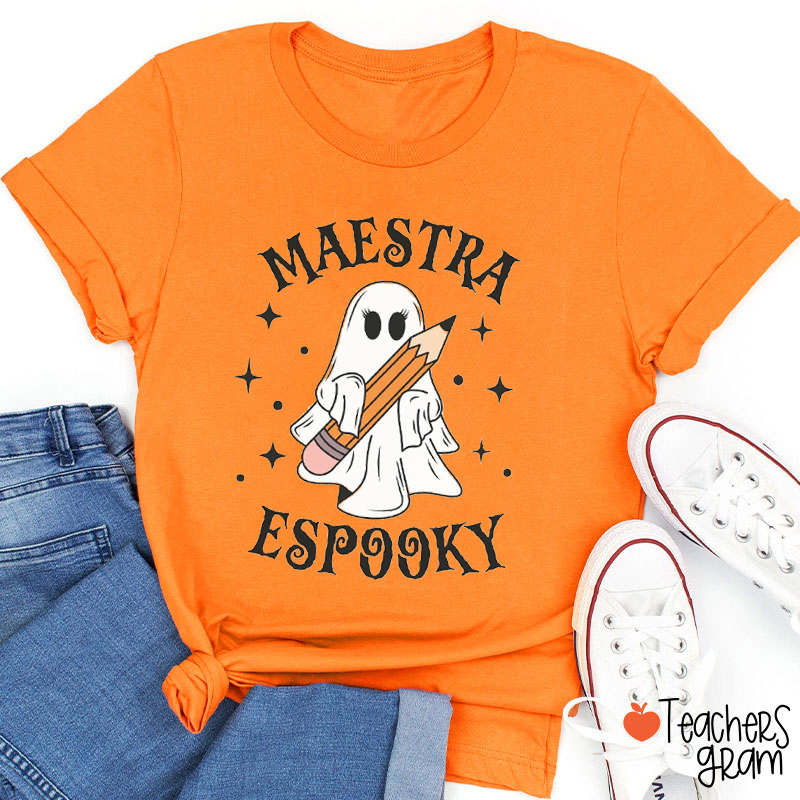 Maestra Espooky Teacher T-Shirt