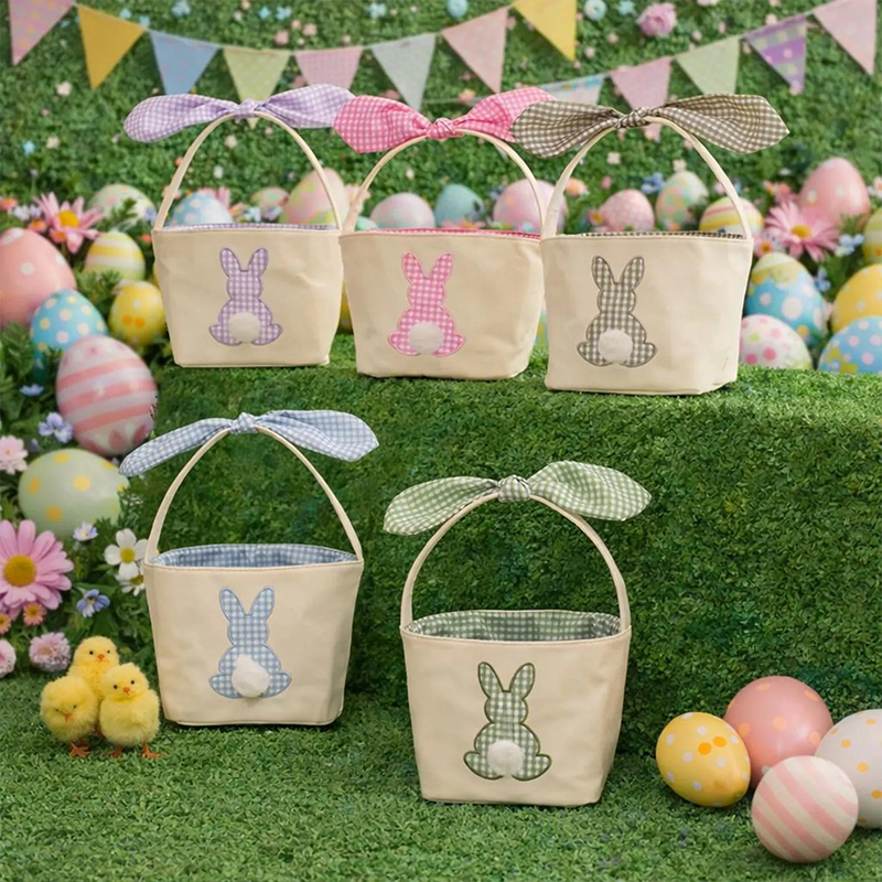 Personalized Embroidered Easter Toddler Egg Hunt Bucket