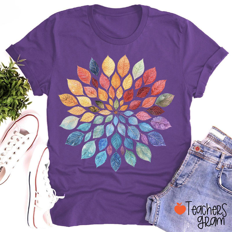 Floral Mandala Teacher T-Shirt