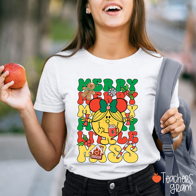 Merry Merry Little Miss Teacher T-Shirt