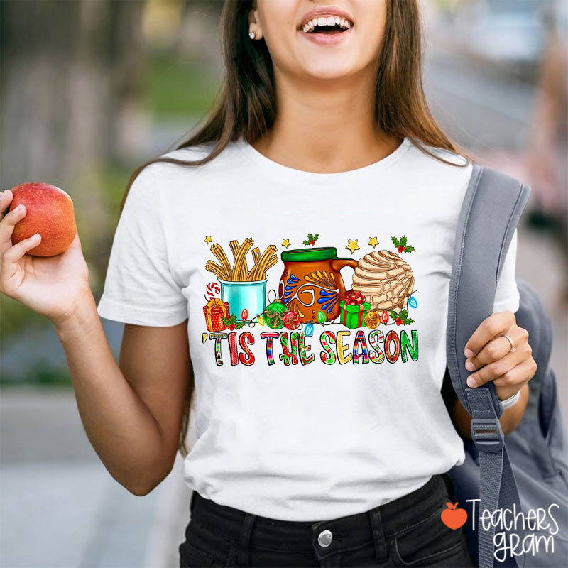 Tis The Season Christmas Spanish Teacher T-Shirt