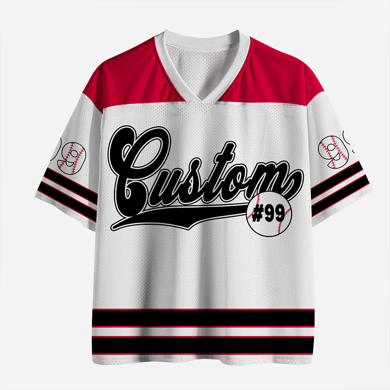 Personalized Name And Number Mascot Sport Game Day Teacher Mesh Jersey