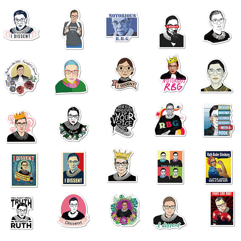 52 PCS Feminist Judge Teacher Stickers