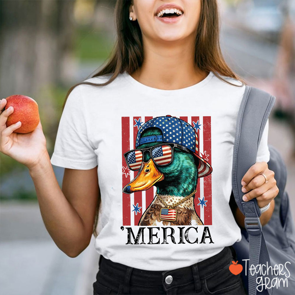Cool Mallard Duck Teacher T-Shirt