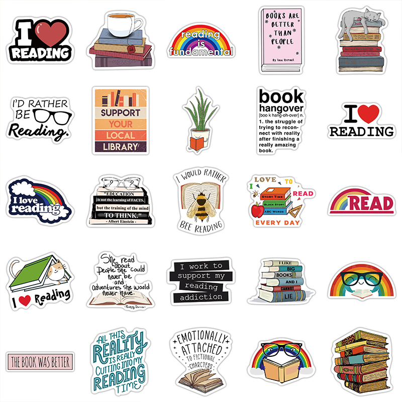 Book Hangover 50 PCS Stickers Pack