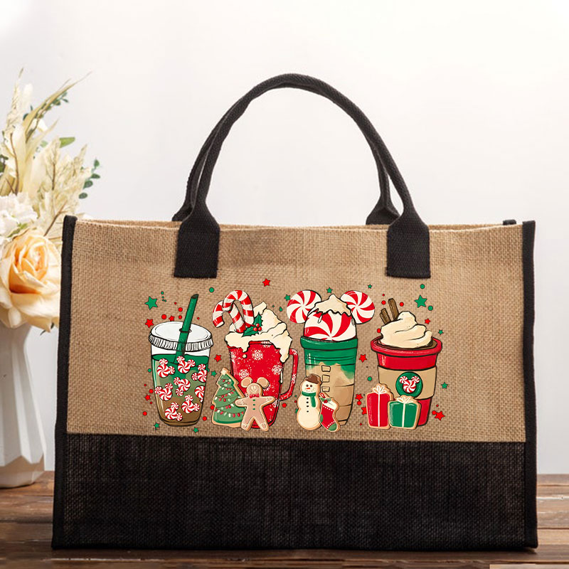 Bet You Want Some Christmas Drink Teacher Cotton Tote Bag