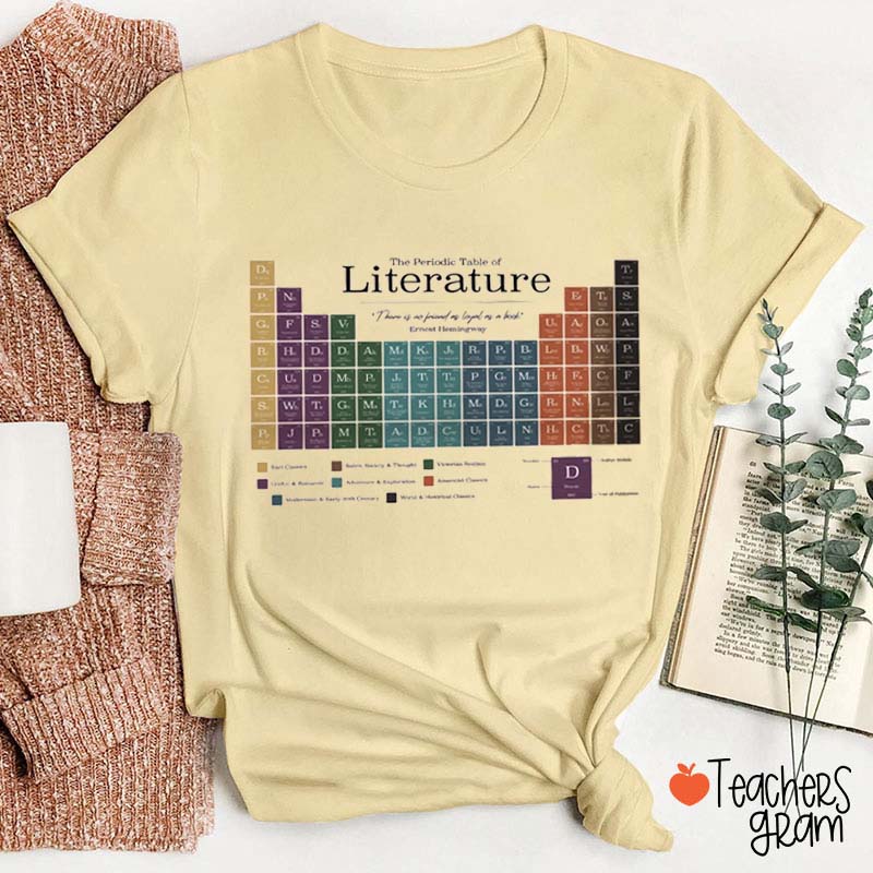 Periodic Table Of Literature Teacher T-Shirt