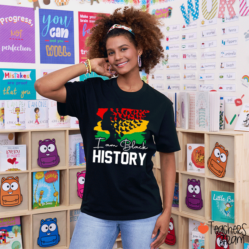 I Am Black History Teacher T-Shirt