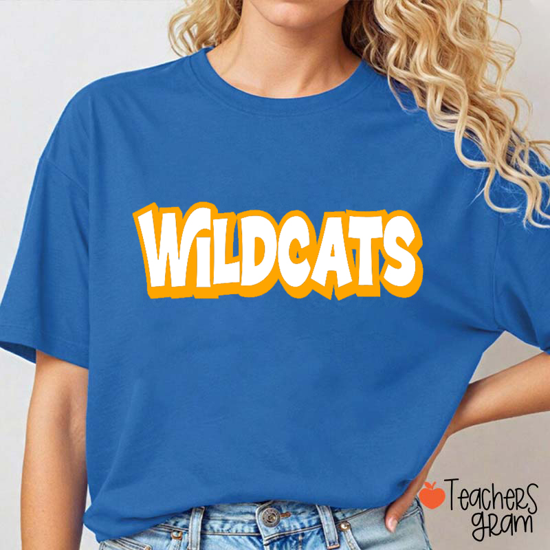 Personalized Mascot Simple Fonts Teacher T-Shirt