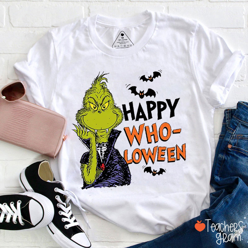 Happy Wholoween Teacher T-Shirt