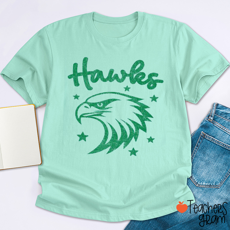 Personalized Mascot Cute Star School Spirit Teacher T-Shirt