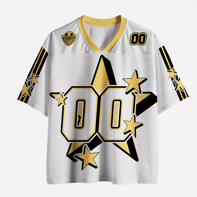 Personalized Name And Number Stars Teacher Mesh Jersey