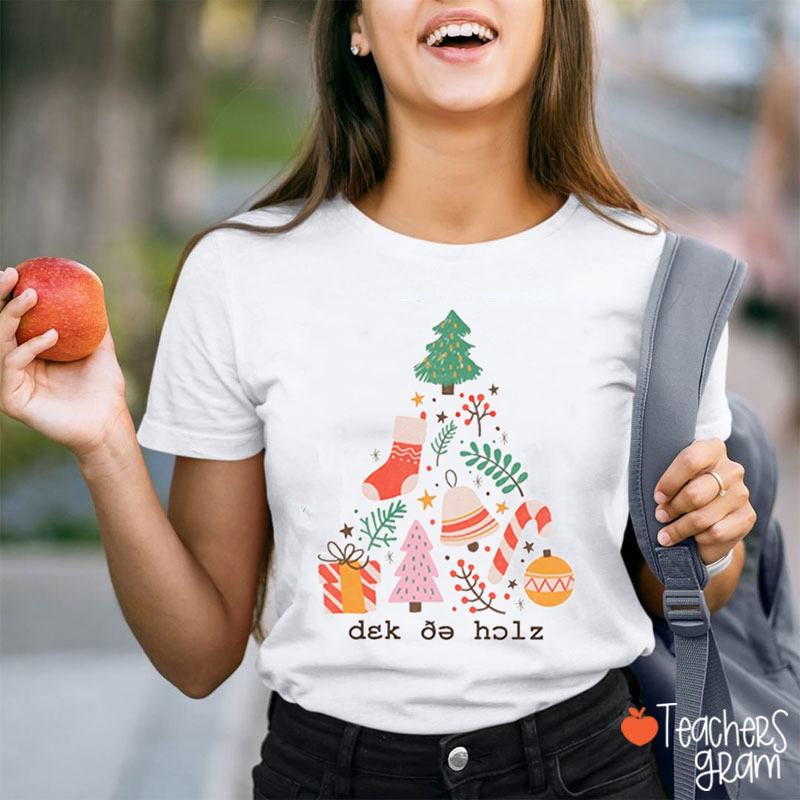Speech Pathology Christmas Teacher T-Shirt