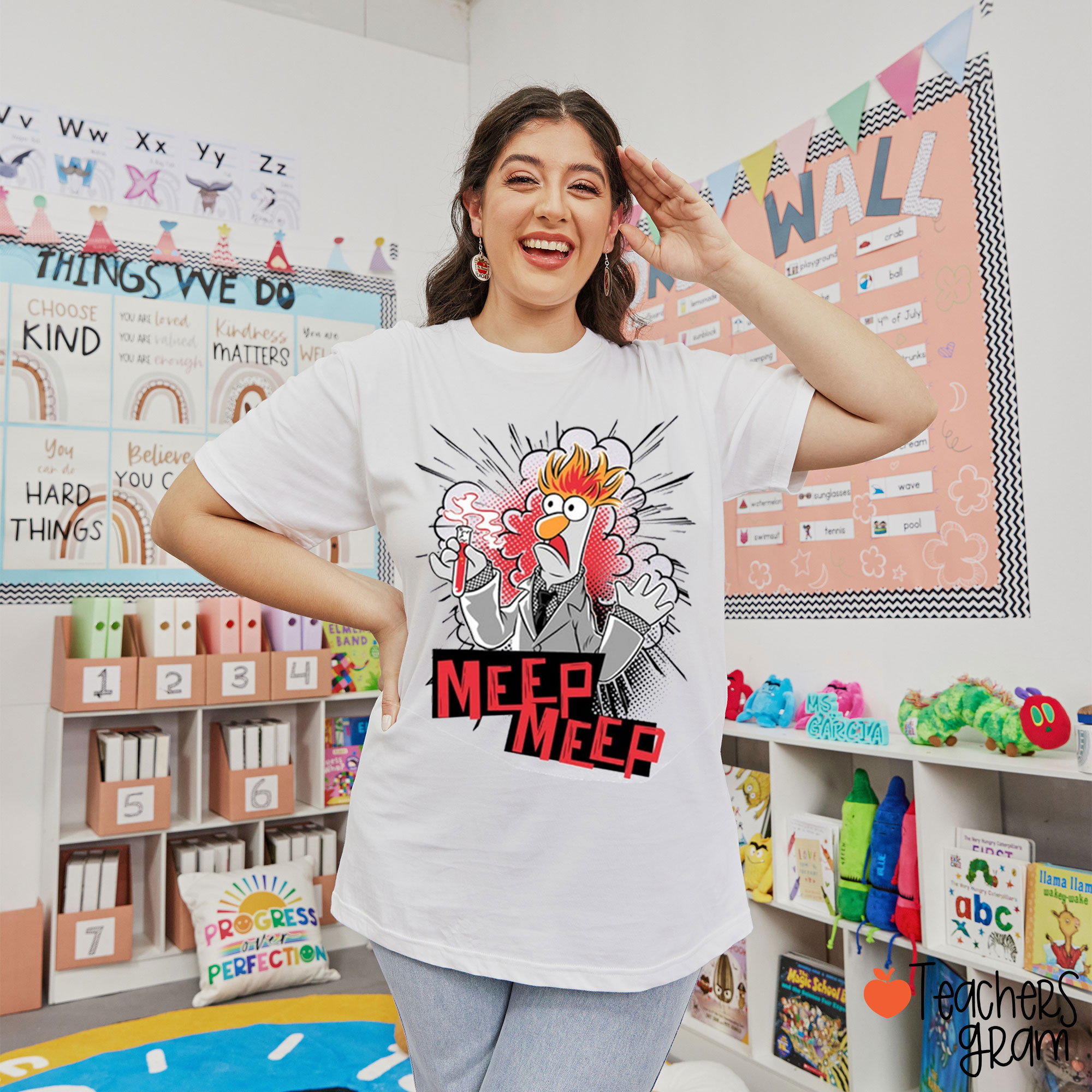 Funny Science Meep Meep Teacher T-Shirt