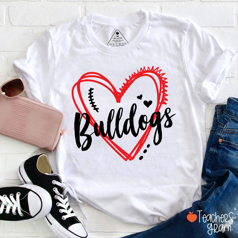 Personalized Mascot School Spirit Game Day Teacher T-Shirt