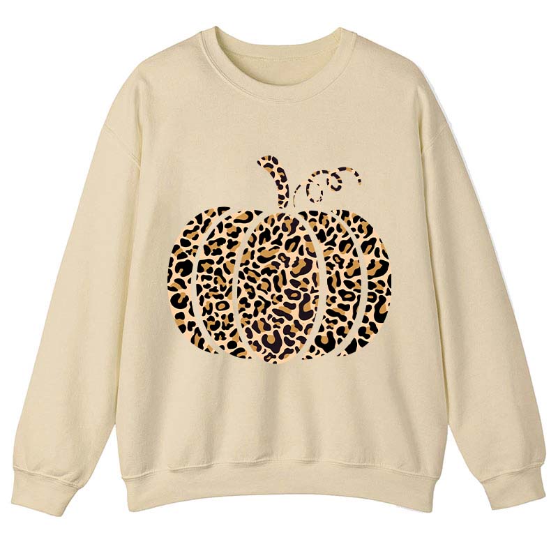 Leopard Pumpkin Teacher Sweatshirt