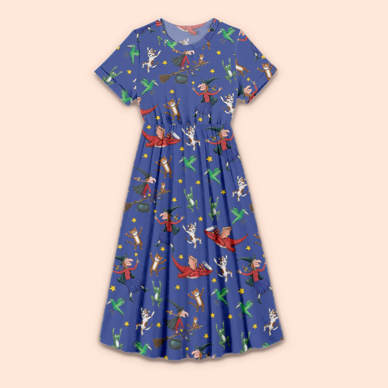 There's Room On My Broom For You Too Teacher Printed One Piece Dress