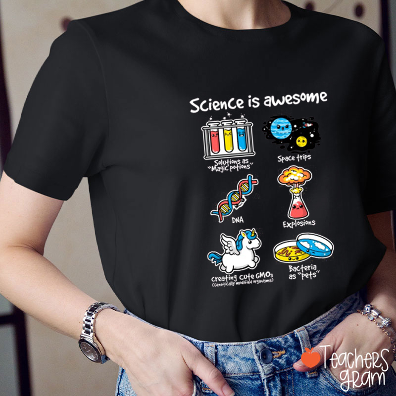 Science Is Awesome Teacher T-Shirt