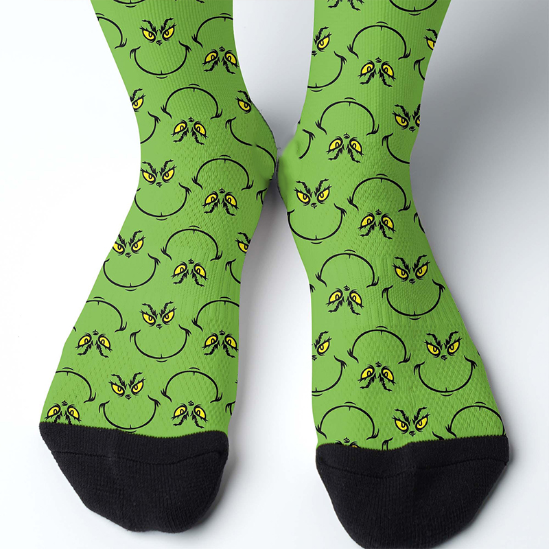 Christmas Mean Guy Teacher Socks